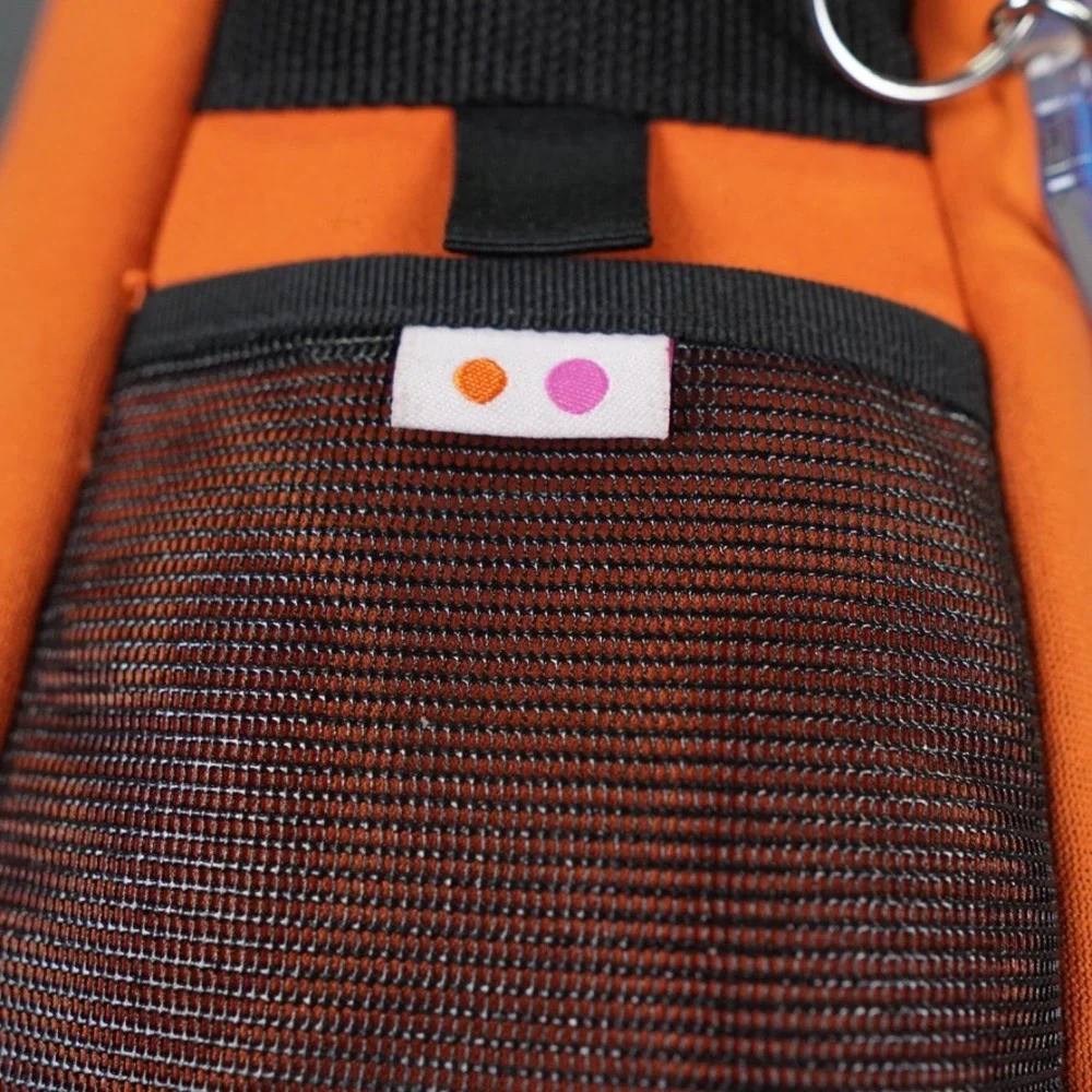 Ladybug Backpack Sling Bag Unisex Orange Daisy Flower Neoprene Mesh Pockets